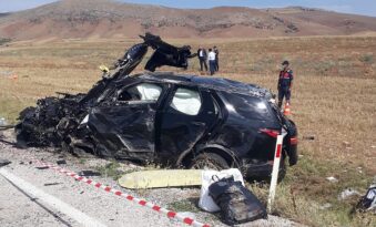 Çorum’da üzücü kaza 1 ölü 9 yaralı