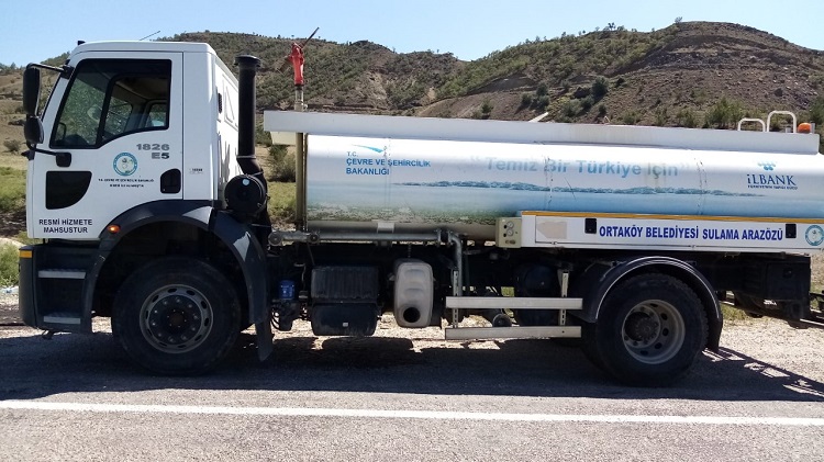 Ortaköy araç ve personel gönderdi