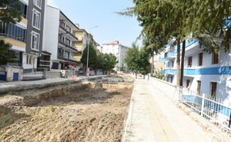 Beytepe’de yol yenileme çalışması