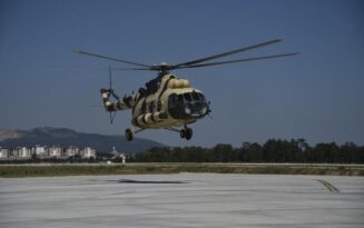 Sürücüler helikopterle denetlendi