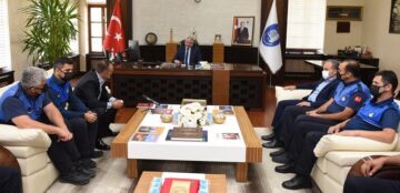 Zabıta teşkilatından Başkan’a ziyaret