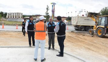 Aşgın asfalt çalışmalarını inceledi