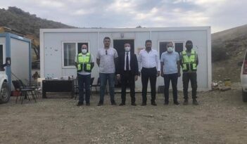 Diğ barajı inşaatında inceleme yaptı