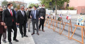 Şehit askerler sergisi açıldı
