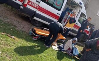 Evi yanan kadın ölümden döndü