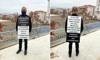 Çorum’da ilginç nafaka eylemi!