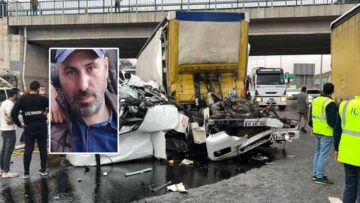 Çorumlu TIR şoförü kaza yaptı!