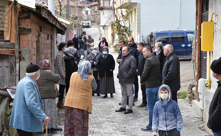 Başkan sorunları yerinde inceledi