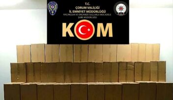 Çorum’da kaçak sigara operasyonu