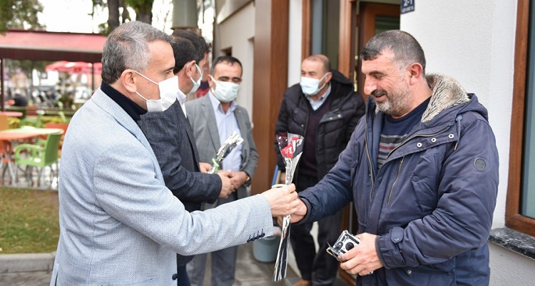 Belediye şoförleri unutmadı