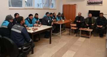 Başkan işçilere teşekkür etti
