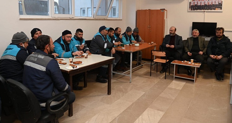 Başkan işçilere teşekkür etti