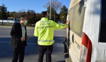 Okul servis araçları denetlendi