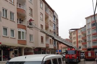 Apartmanda korkutan yangın