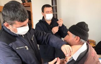Köylerde aşı çalışması sürüyor
