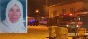 Köydeki yangında hayatını kaybetti