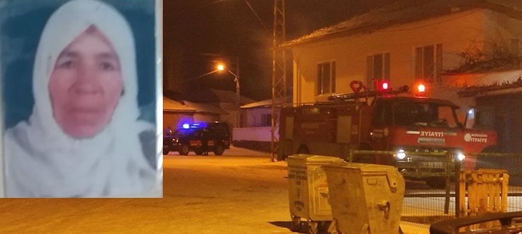 Köydeki yangında hayatını kaybetti