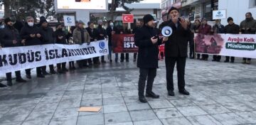 Çorum’da Isaac Herzog protestosu