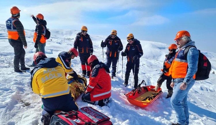 Çorum AFAD kış tatbikatı yaptı