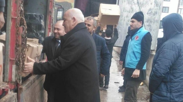 Yardımlar dualarla gönderildi
