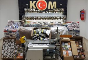 Bağ evinde kaçak sigara üretimi!