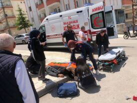 Talihsiz kazada iki çocuk yaralandı