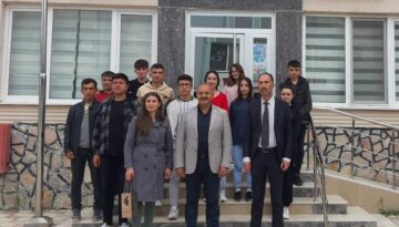 Başkan lise öğrencilerini ağırladı