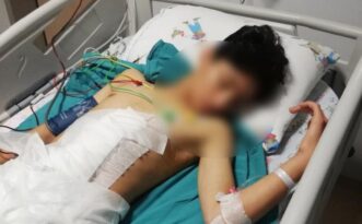 Metehan köpeklerden kaçıyordu!