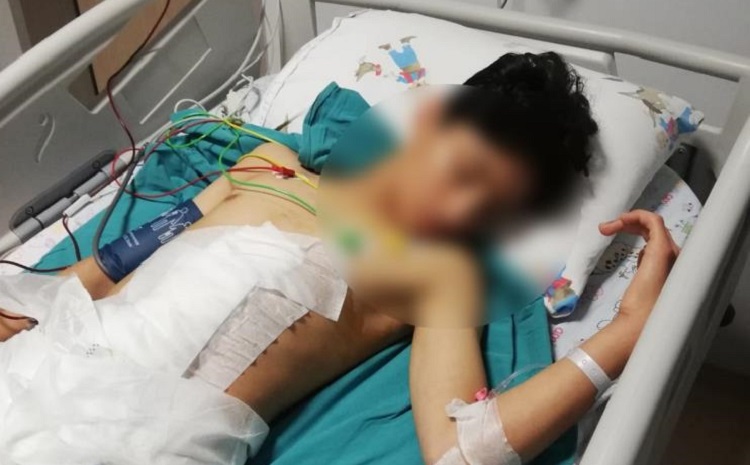Metehan köpeklerden kaçıyordu!