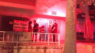 Bodrum kattaki yangın korkuttu!