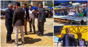 Vali ve Başkan töreni terk etti!