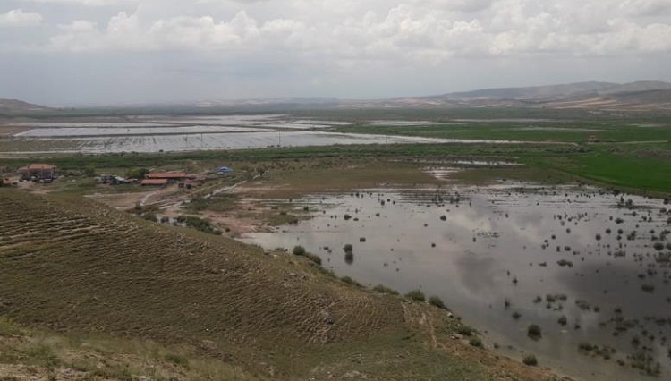 Tarım arazileri sular altında kaldı!