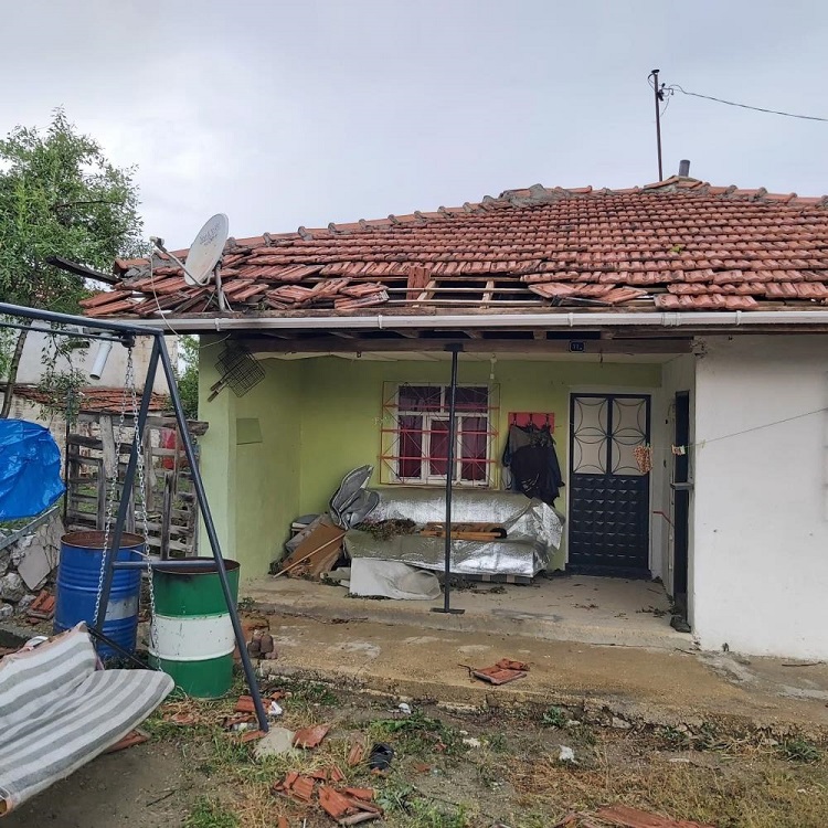 Çorum’da hortum paniği yaşandı!