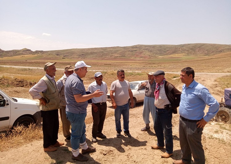 Dolu yağışı ekili arazileri vurdu!