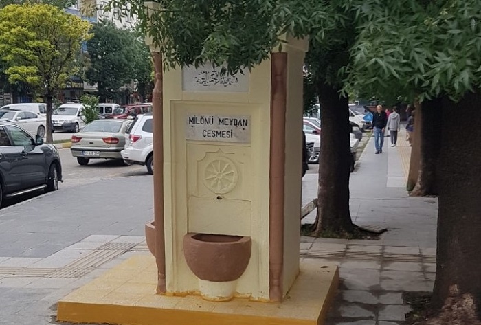 Milönü meydan çeşmesi yenilendi