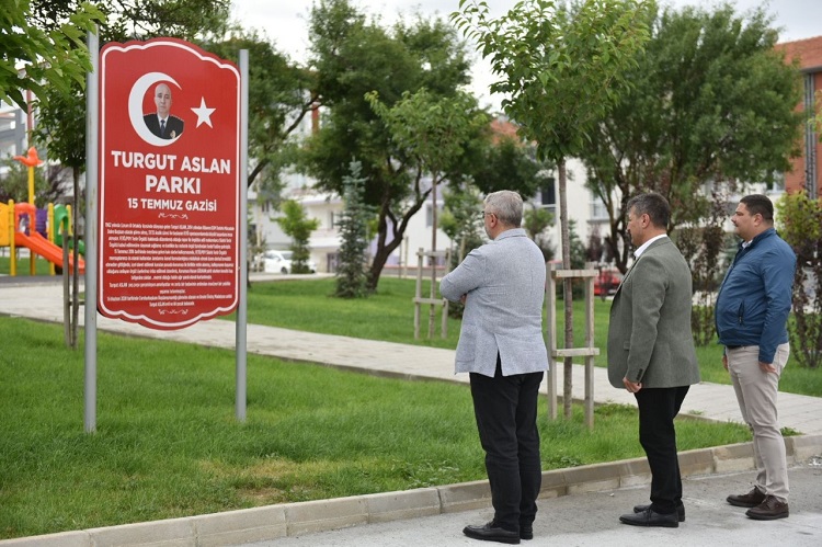 Gazi Turgut Aslan Parkı açılıyor