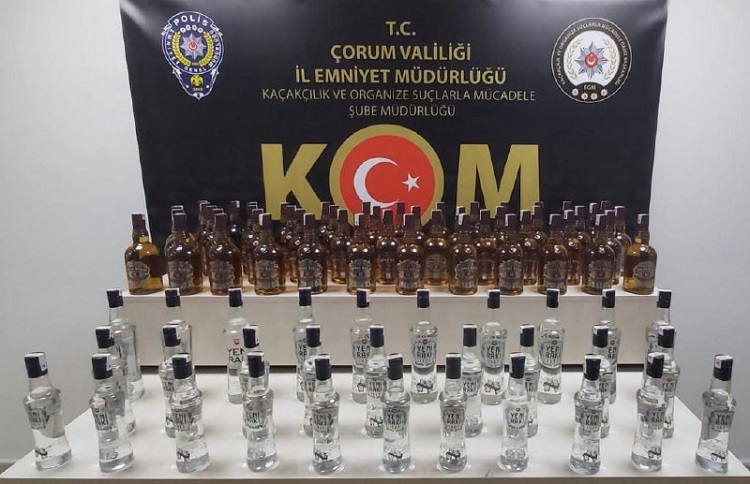 Kaçak içkiler böyle yakalandı!