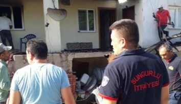 Köyde çıkan yangın korkuttu!