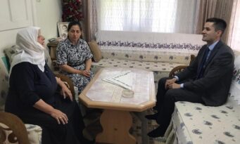 Kaymakamın ilk ziyareti şehit ailesine