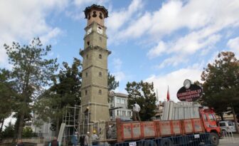 Saat Kulesinde restorasyon başladı