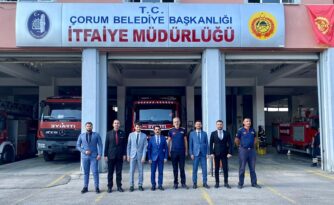 Ülkü ocakları itfaiyeyi ziyaret etti