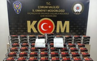 Bandrolsüz kaçak sigara yakalandı