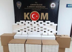 Bandrolsüz kaçak sigara yakalandı