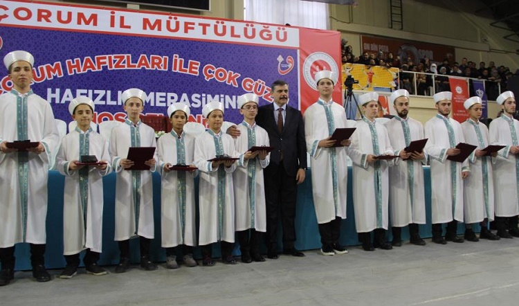 Çorum’da 260 hafız icazet belgesi aldı
