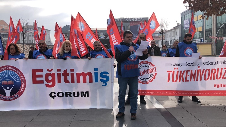 Kadeş meydanında iş bırakma eylemi!