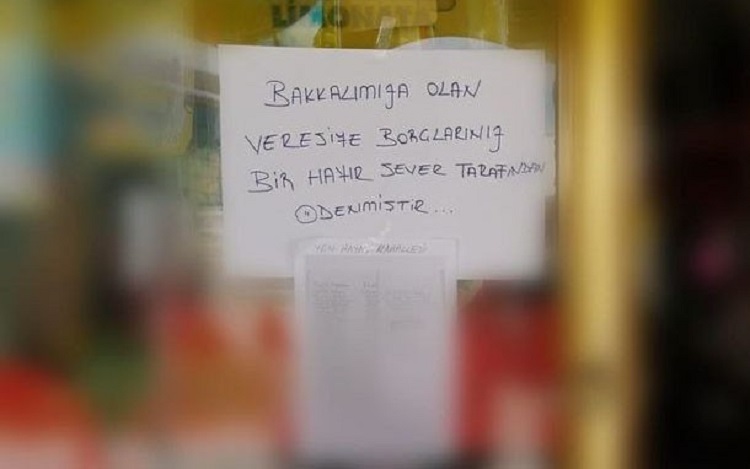 Gizemli hayırsever borçları kapattı!