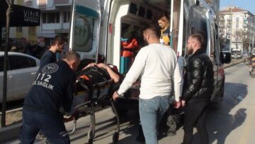 Motosiklet sürücüsü ağır yaralandı