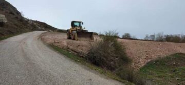 Ortaköy yolunda çalışmalar başladı