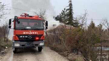 Bağ evinde çıkan yangın korkuttu