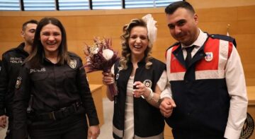 Polis ve jandarma böyle evlendi!